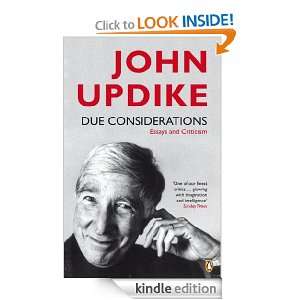 Due Considerations John Updike  Kindle Store