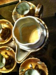 Beautiful Nippon Royal Hinode Gold Chocolate Pot Set Hand Painted 