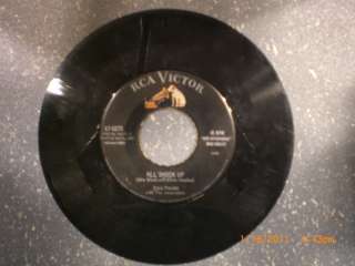 Vintage 45 RPM ALL SHOOK UP & THATS WHEN YOUR HEARTACHES BEGIN Elvis 
