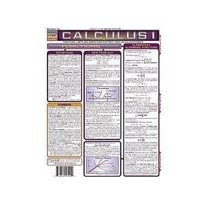  Calculus 1 Study Chart Toys & Games