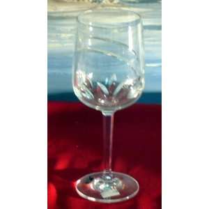  of 6 Bohemian Handmade 24% lead crystal Czech Republic Wine Glasses 
