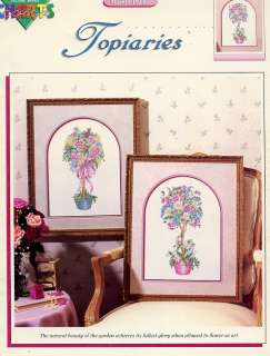 Topiaries Color Charts Cross Stitch Pattern  