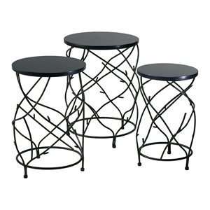   Design 02765 3 Piece Branch Drum Table Set 