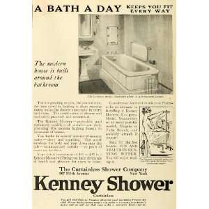   Portable Shower Fixture Bathroom   Original Print Ad