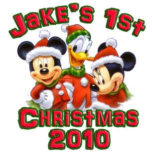 PERSONALIZED MICKEY MOUSE CHRISTMAS T Shirt All Sizes  