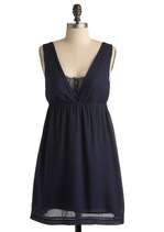   , Navy Not Dress  Mod Retro Vintage Printed Dresses  ModCloth