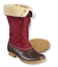 Quilted Faux Shearling Lined L.L.Bean Boots, 14