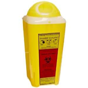 Scientific HD21001B Yellow Sharp Chute Disposable Sharps Container 