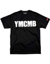 YMCMB T shirt White Print On Black Licensed