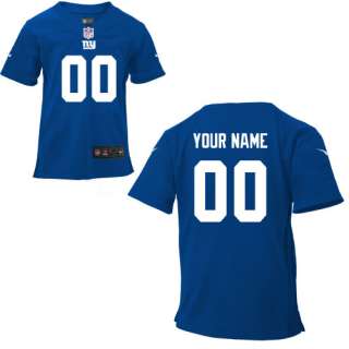 Boys Nike New York Giants Customized Game Team Color Jersey (4 7 