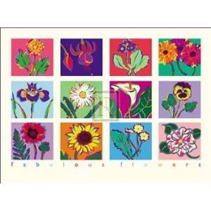  Fabulous Flowers   Poster by Gerry Baptist (32 x 24)