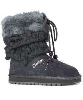 Grey (Grey) Skechers Keepsakes Knitted Boots  236665504  New Look