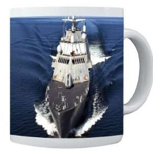  Rikki Knight Warship at Sea Photo Quality 11 oz Ceramic 