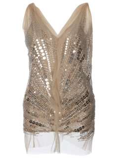 Sequin Sleeveless Top   Irina Kha   farfetch 