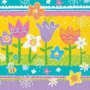  Lets Party By Unique Easter Spring Eggs Lunch Napkins 