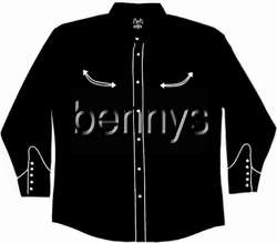 NEW Las Vegas Casino Western Dress Shirt, Bennys, XXL  