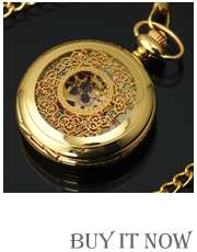   Pendant Dangle Pocket Quartz Watch Lady Men Chain Necklace /Box  