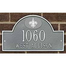 Riddell New Orleans Saints Personalized Address Plaque (Pewter) with 