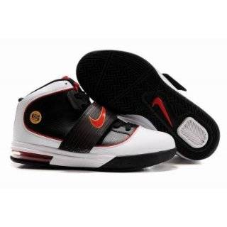   Nike LeBron Air Max Soldier V White Black Leather Mens Trainers Shoes