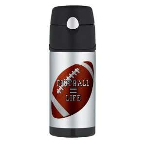  Thermos Travel Water Bottle Football Equals Life 