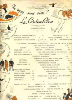 Le Cordon Bleu Menu Dania Florida 1951 Lauder  