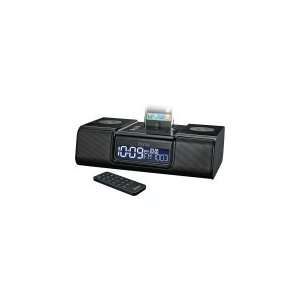   Clock Radio With Audio System For Ipod/Iphone Lcd Display Electronics
