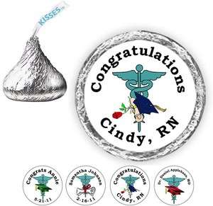 108 Graduation Doctor Nurse Medical Candy Kiss Labels Party Favors 