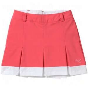 Puma Ladies Pleated Tech Skirt Rouge Red 6  Sports 