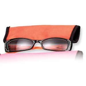  Orange Rhinestone 1.75 Magnification Sun Reading Glasses Jewelry