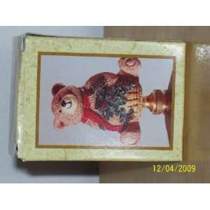  Holiday Teddy Lamp Topper 7559