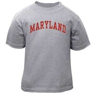  UM Terps Tshirt  Maryland Terrapins Toddler Ash Arched T 