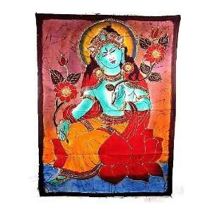  Tara Mother Goddess Indian Tapestry ~ Cotton Canvas Wall 