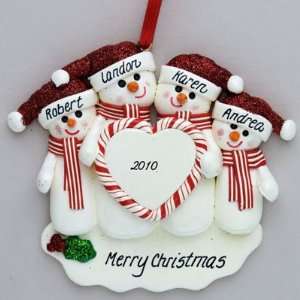  Heart Personalized Clay Dough Christmas Ornament