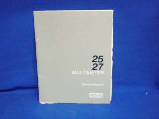 Fluke 25 27 Multimeter SERVICE Manual  