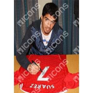 Luis Suarez Signed Liverpool Shirt   Mens MLB Other Apparel  