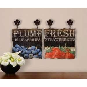   Plump Blueberries & Fresh Strawberries Wall Art