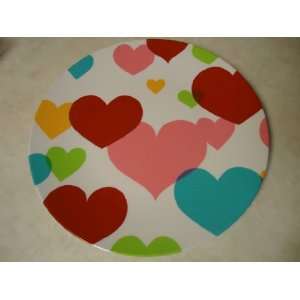   Bright Hearts Melamine Dinner Plate   10.5 diameter 