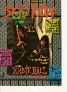 Skid Row   Scotti Hill + Dave the Snake Sabo Picture AD  