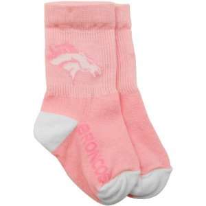  Denver Broncos Toddler Pink Team Logo Socks Automotive