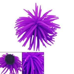   Tank Decoratvie Emulational Silicone Sea Urchin Purple