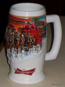 2006 Budweiser Holiday Stein CS670 Bud Christmas Collectible Mug   NR 