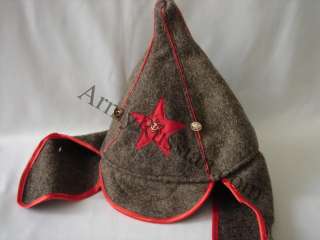 Russian Soviet Army Military Budenovka Felt Hat Communist Uniform USSR 
