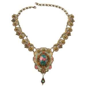  Fascinating Michal Negrin Lace Necklace with Printed Cameo 