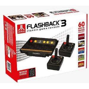 ATARI FLASHBACK 3 Plug & Play System w/ 60 Built In Games & 2 