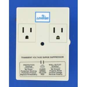  Leviton Duplex Plug In Surge Suppressor #5100 P