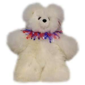  Alpaca Bear. Genuine Light Colored Alpaca Teddy Bear With 