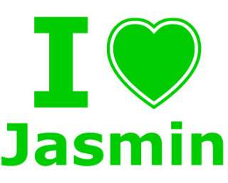 Baby Aufkleber   I love Jasmin oder Wunschtext #B414  