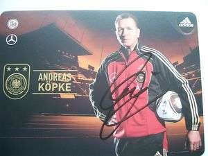 Autogramm ANDREAS KÖPKE DFB Nationalmannschaft  