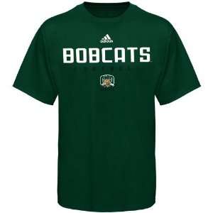  adidas Ohio Bobcats Green Sideline T shirt Sports 