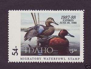 IDIP Idaho Migratory Waterfowl Stamp ERROR IDIPERBW  